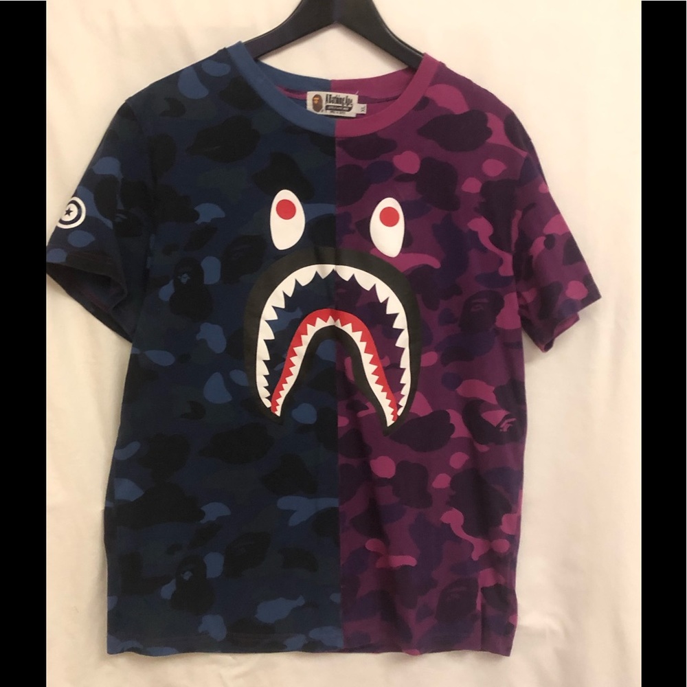 Bape shark shirt